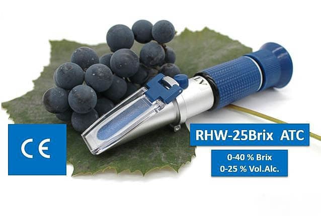 RHW-25BATC Refraktometer für Brix und potenziellen Alkohol