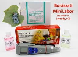 Weinbau-miniLABOR mit Refraktometer und pH-Gerät