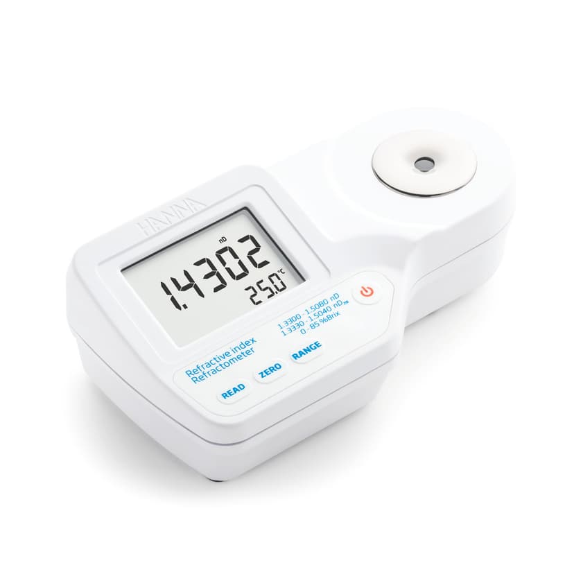 Hanna HI96800 – Refraktometer für Brechungsindex und Brix – Modellillustration des Herstellers